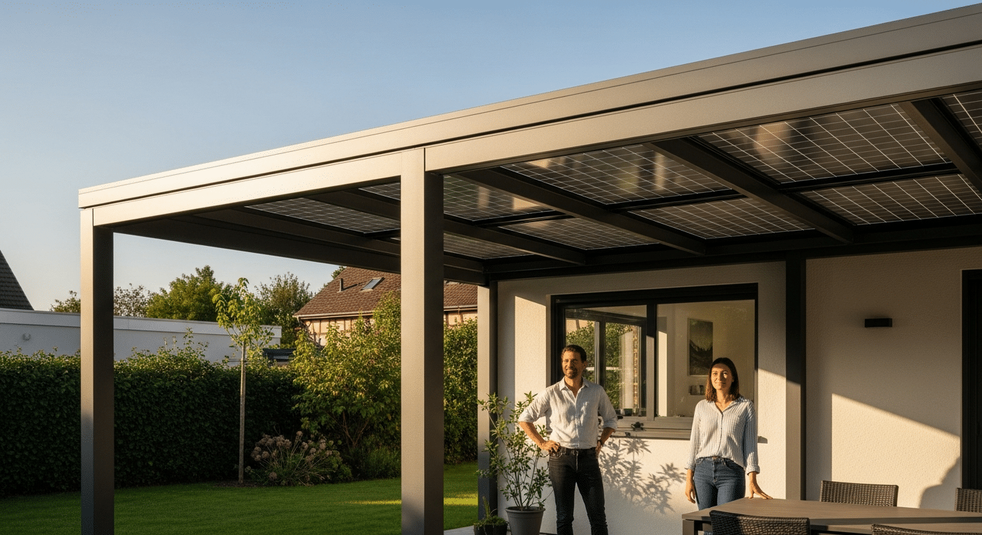 Pergola photovoltaïque à Strasbourg : optimiser orientation et ombrage pour rendement